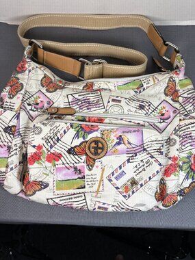 Share Giani Bernini Postcard Hobo Bag / Crossbody Bag